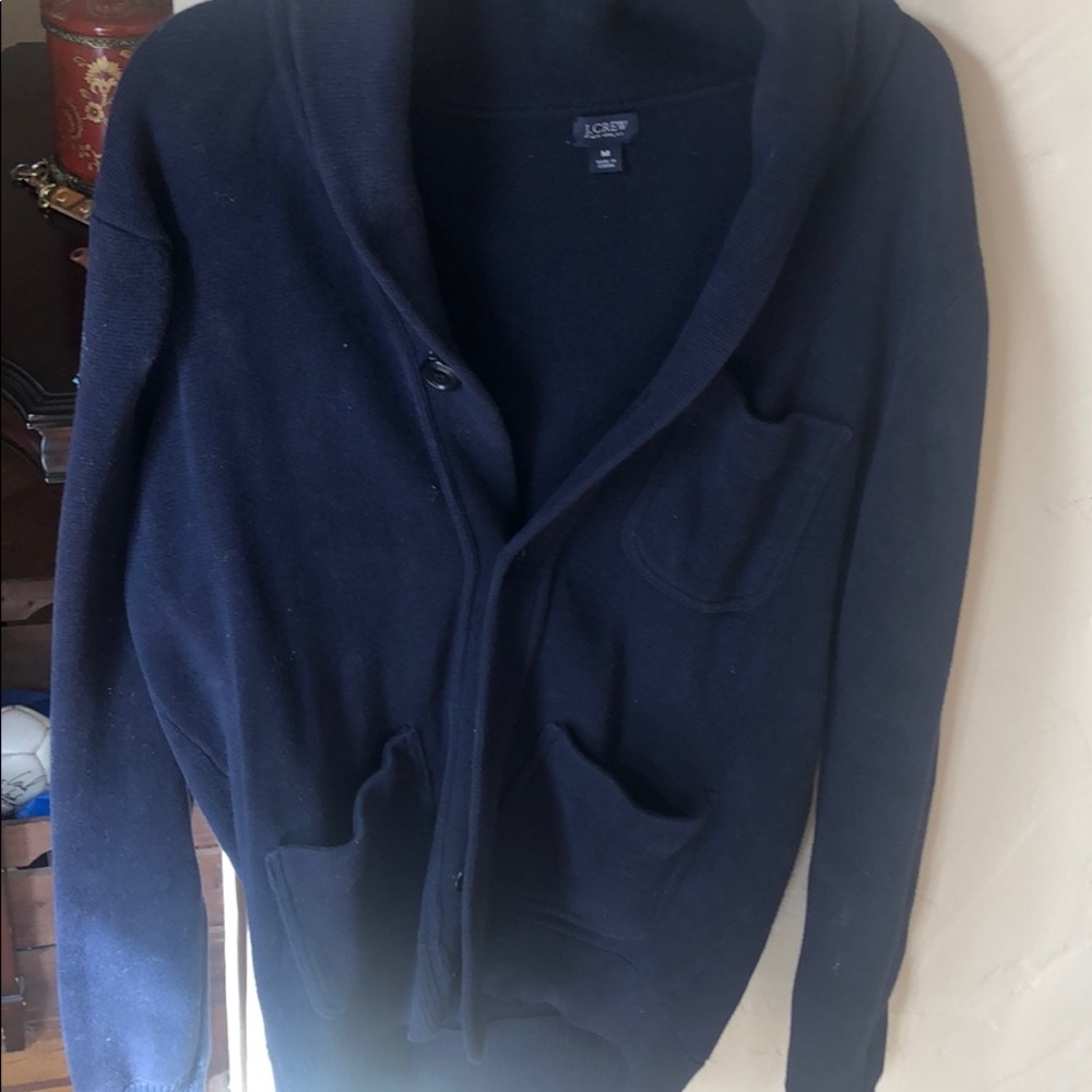 Men’s J Crew navy blue cardigan